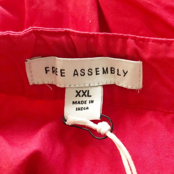 Free Assembly Women's Tie Shoulder Tiered Maxi Dress Size 2XL Red NWT - Picture 5 of 8